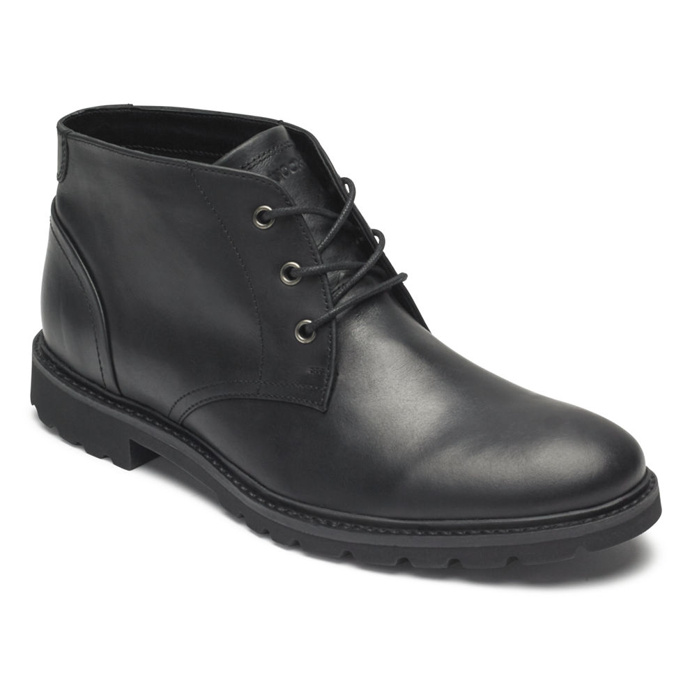 Rockport Singapore Mens Boots - Sharp & Ready Chukka Black - YB1923405